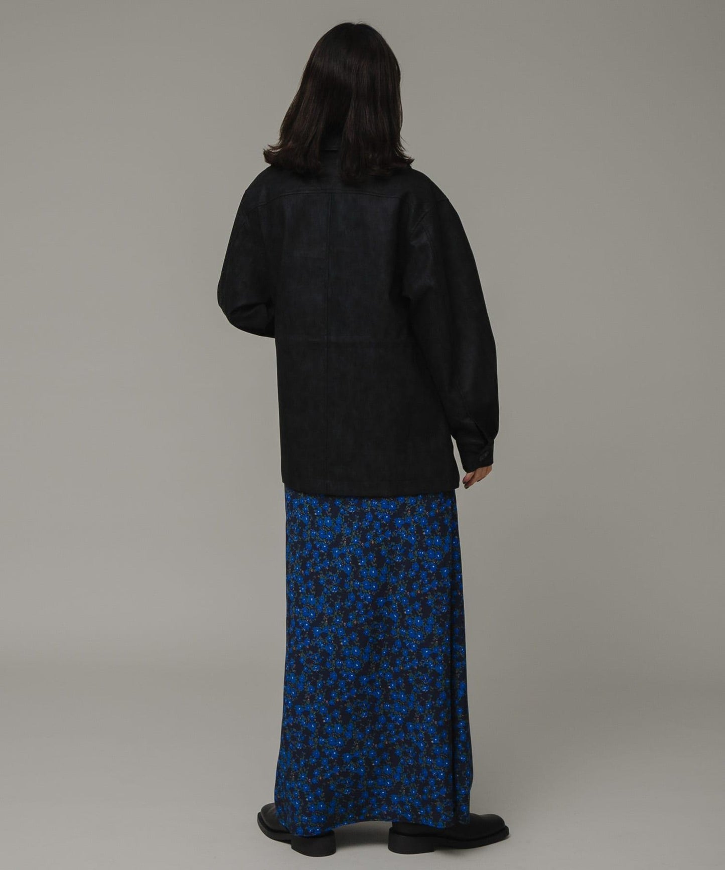 啞光皮革夾克外套