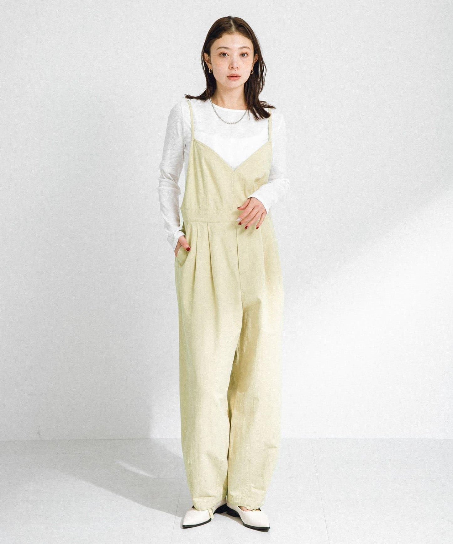 棉質吊帶連體褲