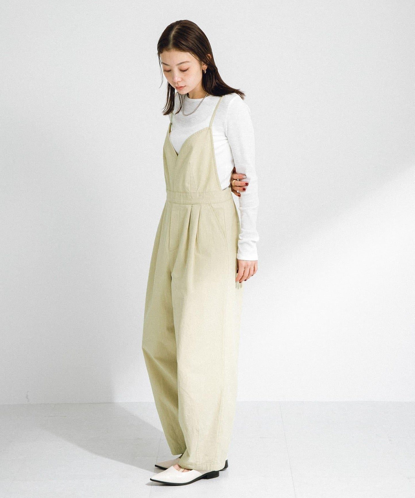 棉質吊帶連體褲