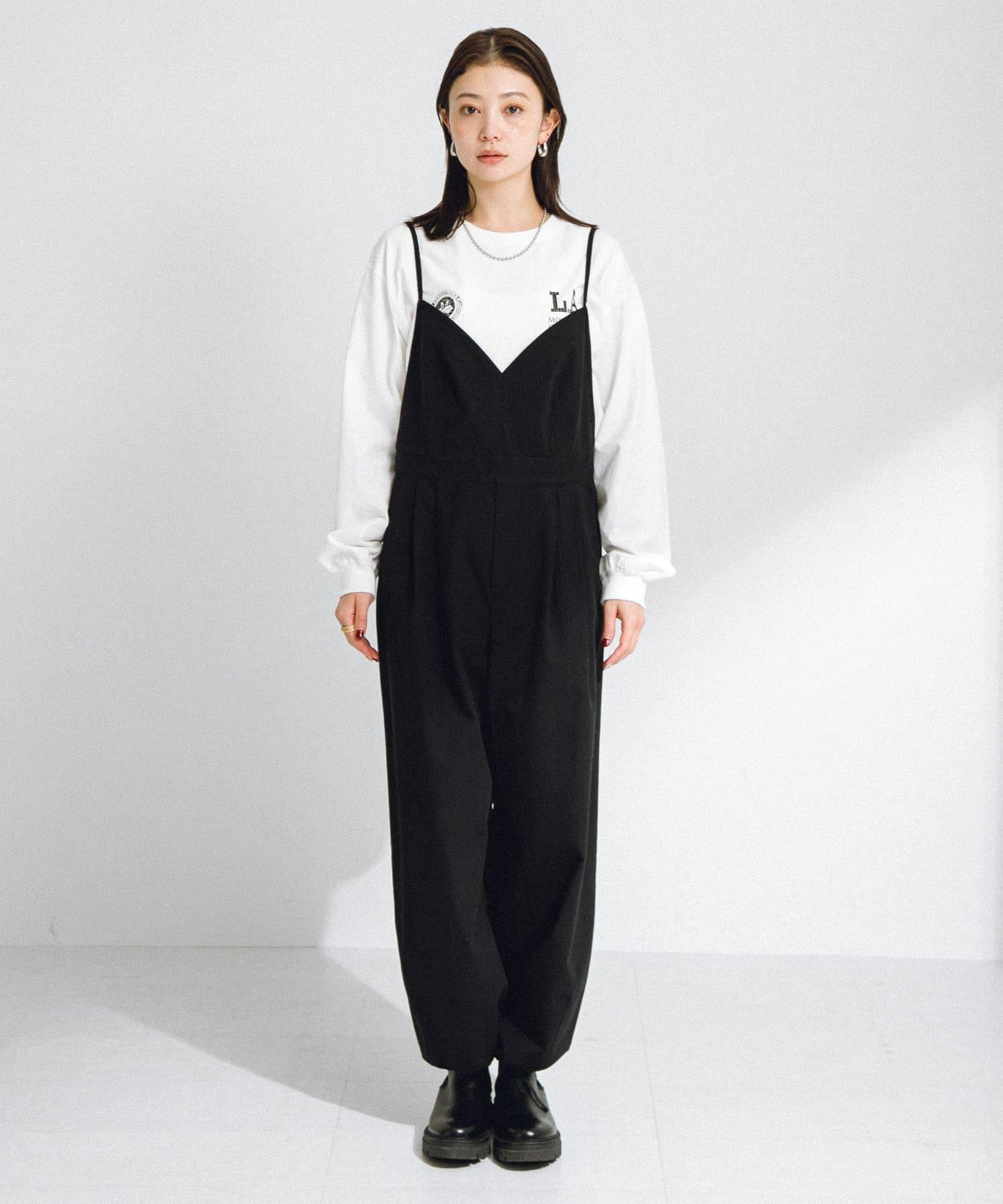 棉質吊帶連體褲