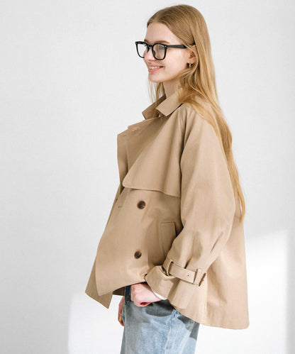 防潑水短款風衣