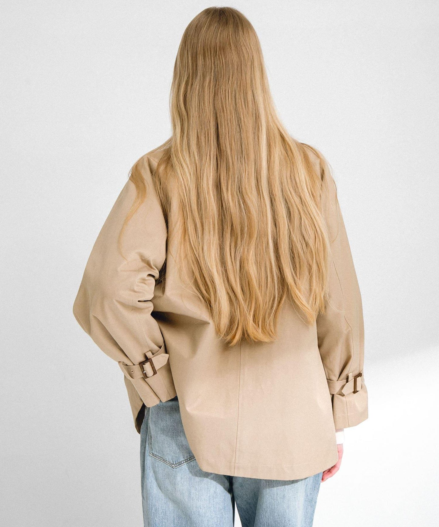 防潑水短款風衣