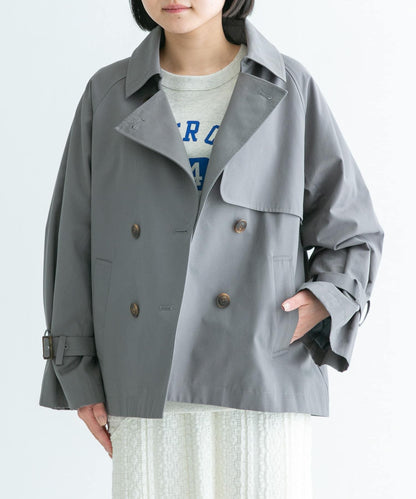 防潑水短款風衣