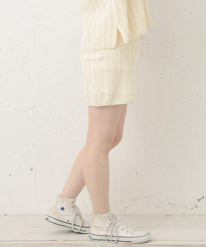 亞麻棉羅紋針織褲∴