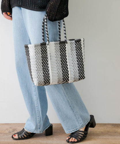 SANRAMI 條紋墨西哥手提包