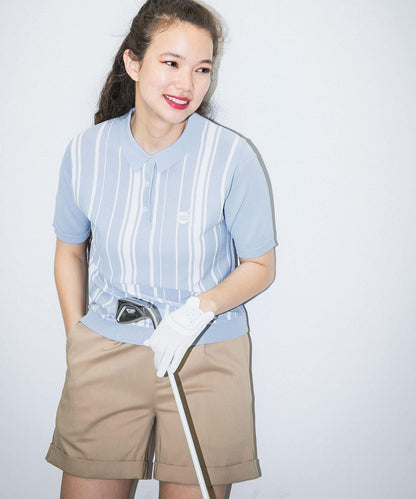 OOPS 條紋短袖POLO衫