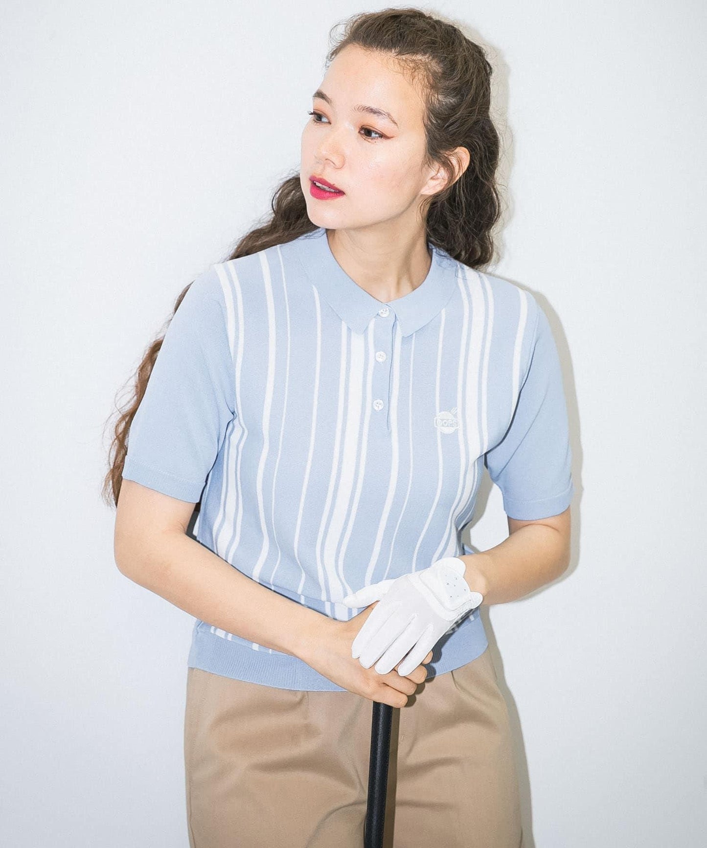 OOPS 條紋短袖POLO衫