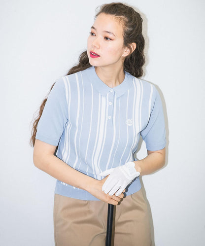OOPS 條紋短袖POLO衫