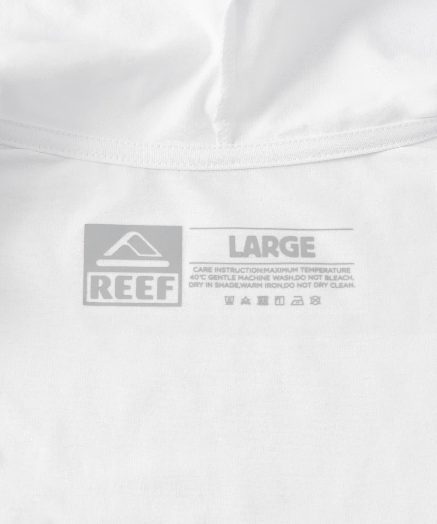 「吸溼速幹/防紫外線功能」REEF 經典標誌拉鍊防曬衣