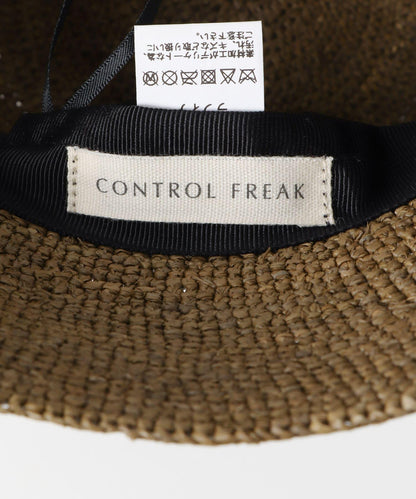 CONTROL FREAK 草編水桶帽