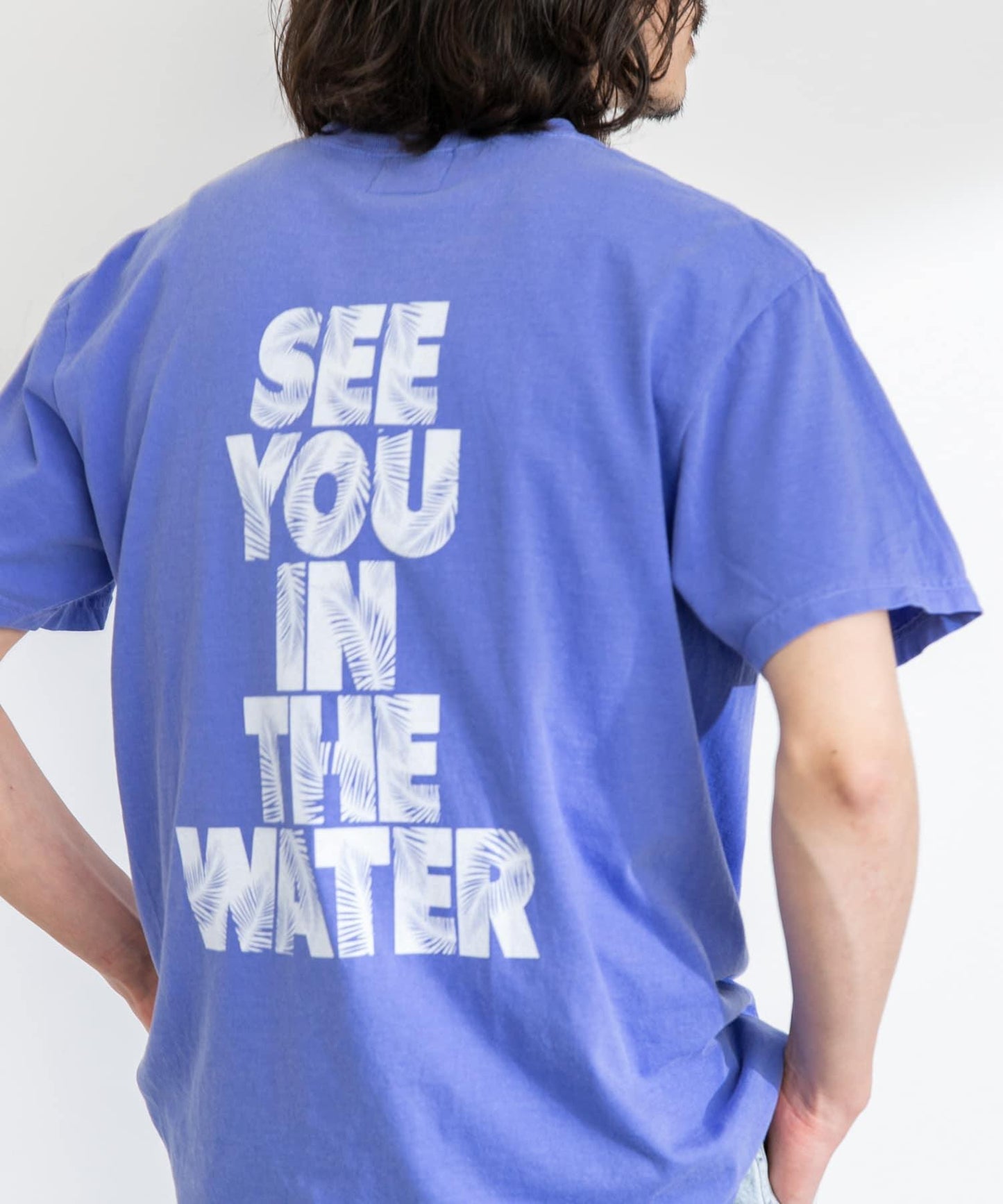 MAGIC NUMBER SEEYOUINTHEWATER葉子圖案T恤