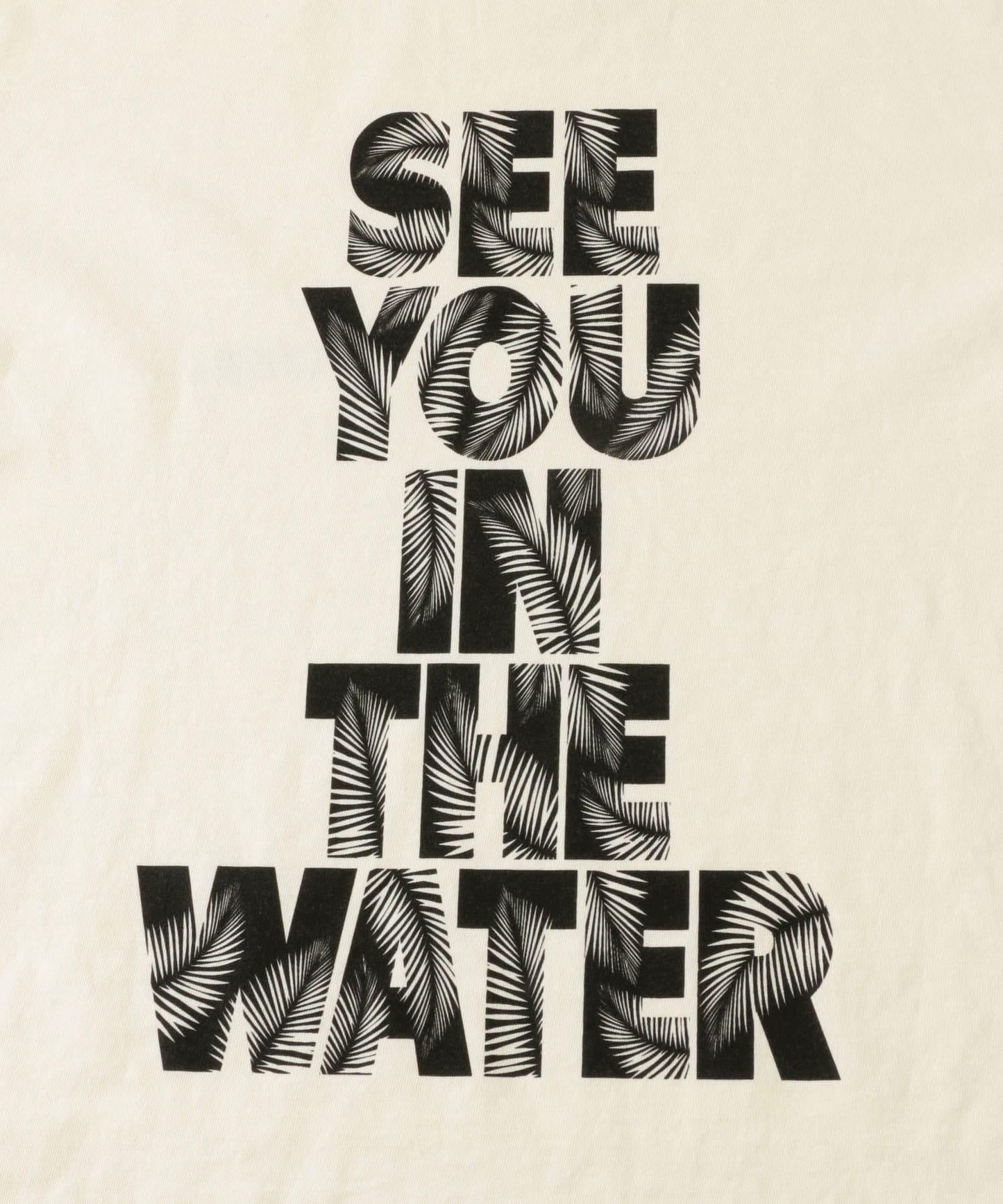MAGIC NUMBER SEEYOUINTHEWATER葉子圖案T恤