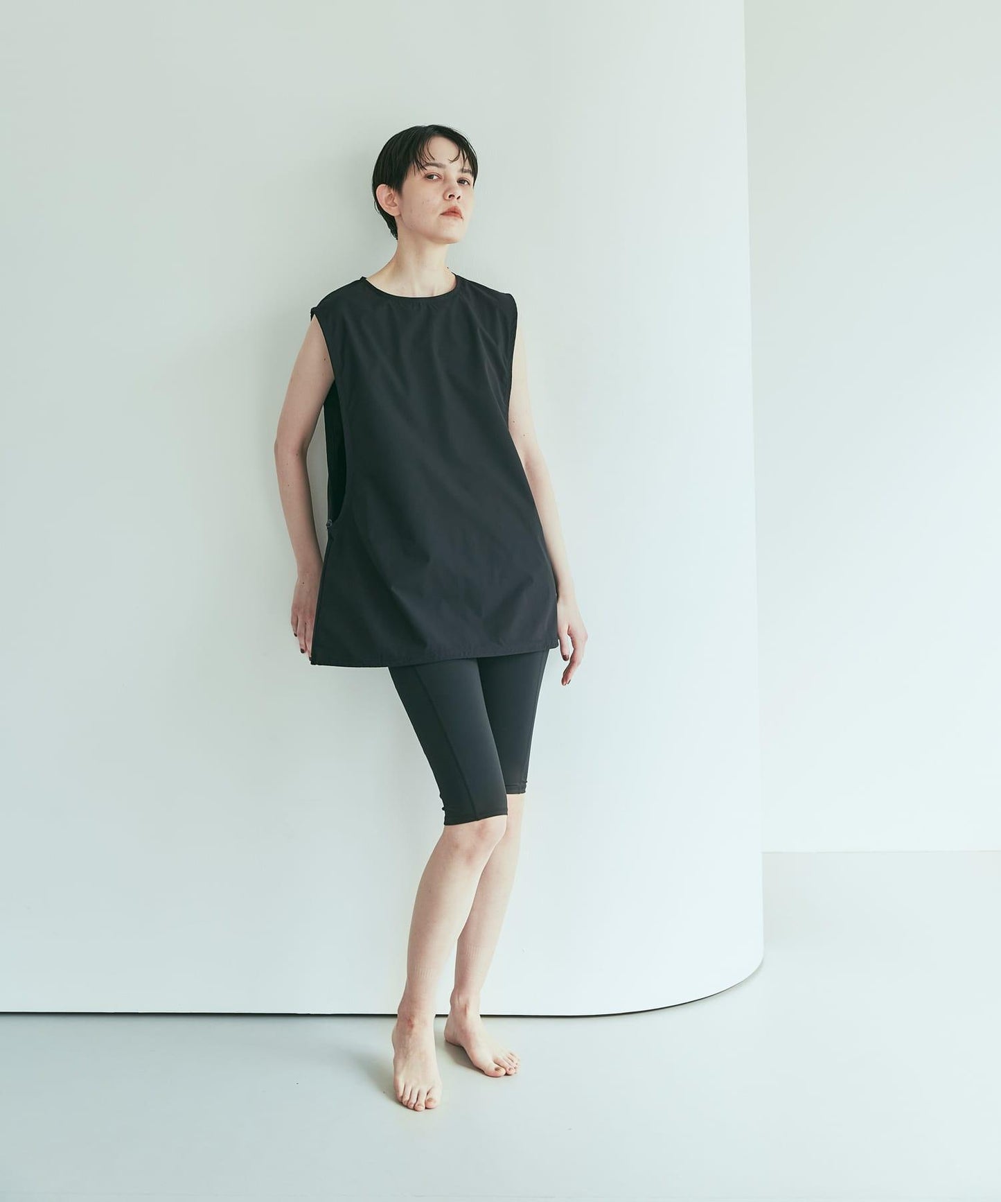2尺碼可選 UV防曬 Swim URBAN RESEARCH 抽繩無袖泳衣