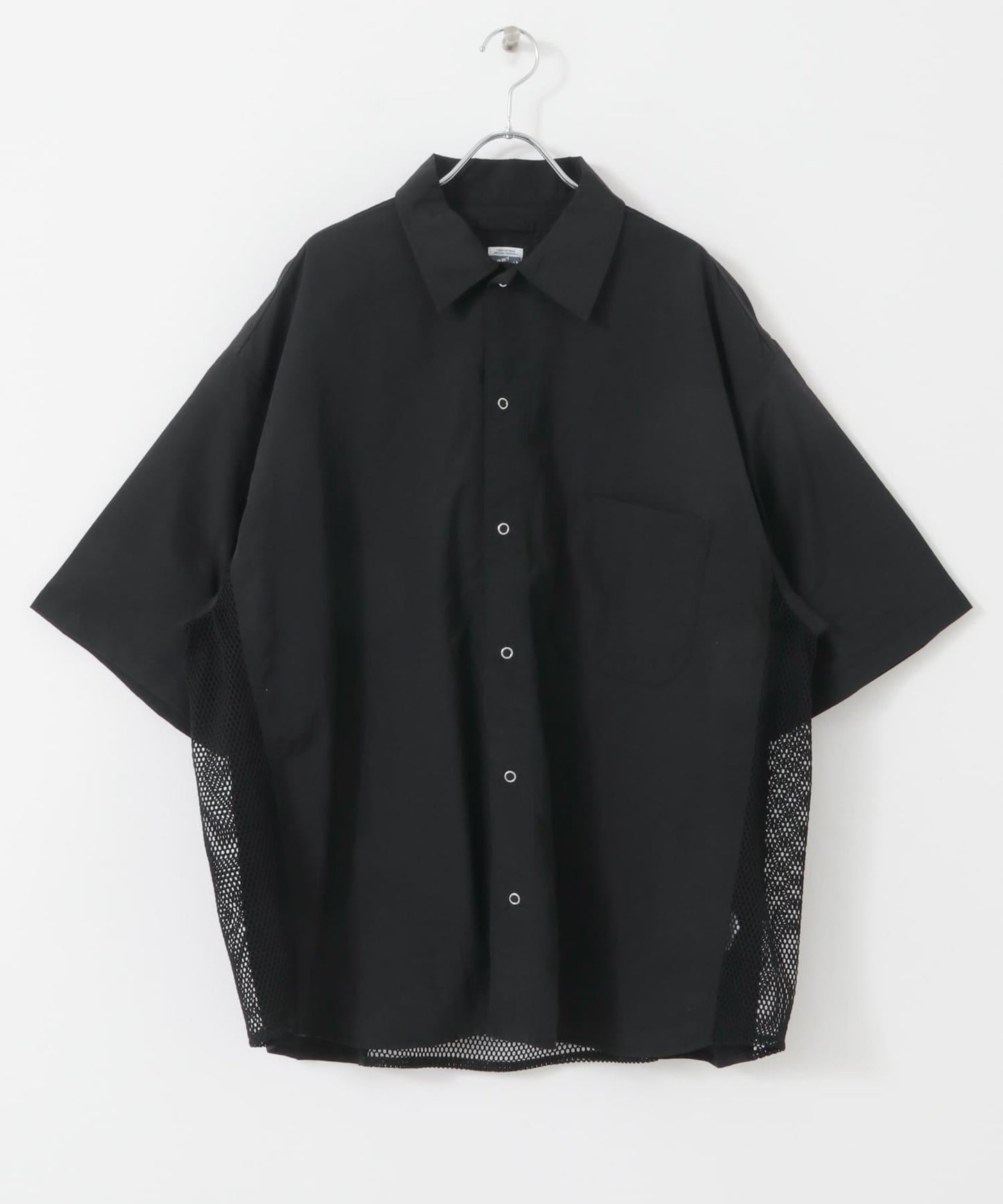 ARMY TWILL 尼龍牛津網眼短袖襯衫