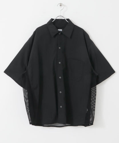 ARMY TWILL 尼龍牛津網眼短袖襯衫
