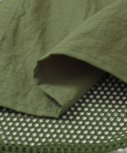 ARMY TWILL 尼龍牛津網眼短袖襯衫