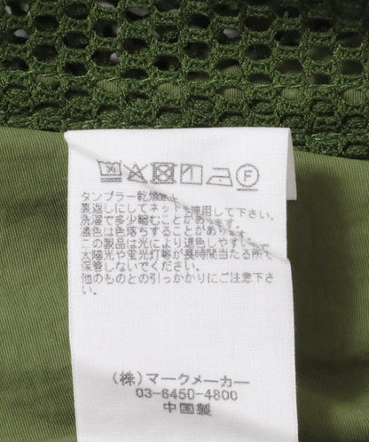 ARMY TWILL 尼龍牛津網眼短袖襯衫