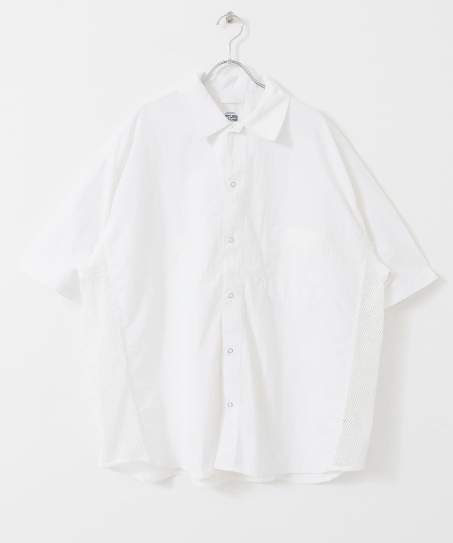 ARMY TWILL 尼龍牛津網眼短袖襯衫