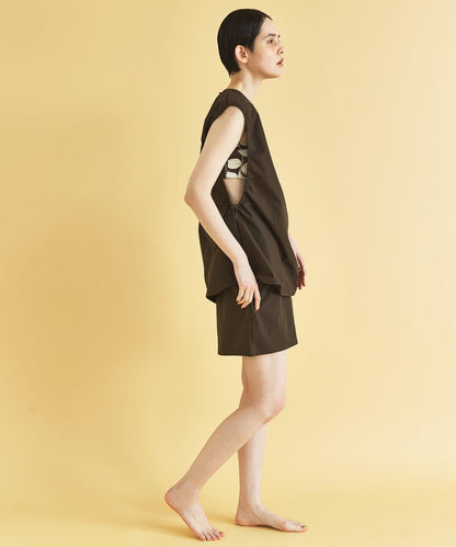 2尺碼可選 UV防曬 Swim URBAN RESEARCH 抽繩無袖泳衣