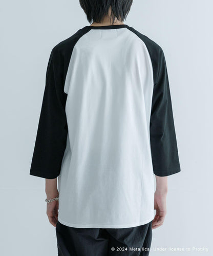 URBAN RESEARCH iD 金屬樂隊拼色袖T恤
