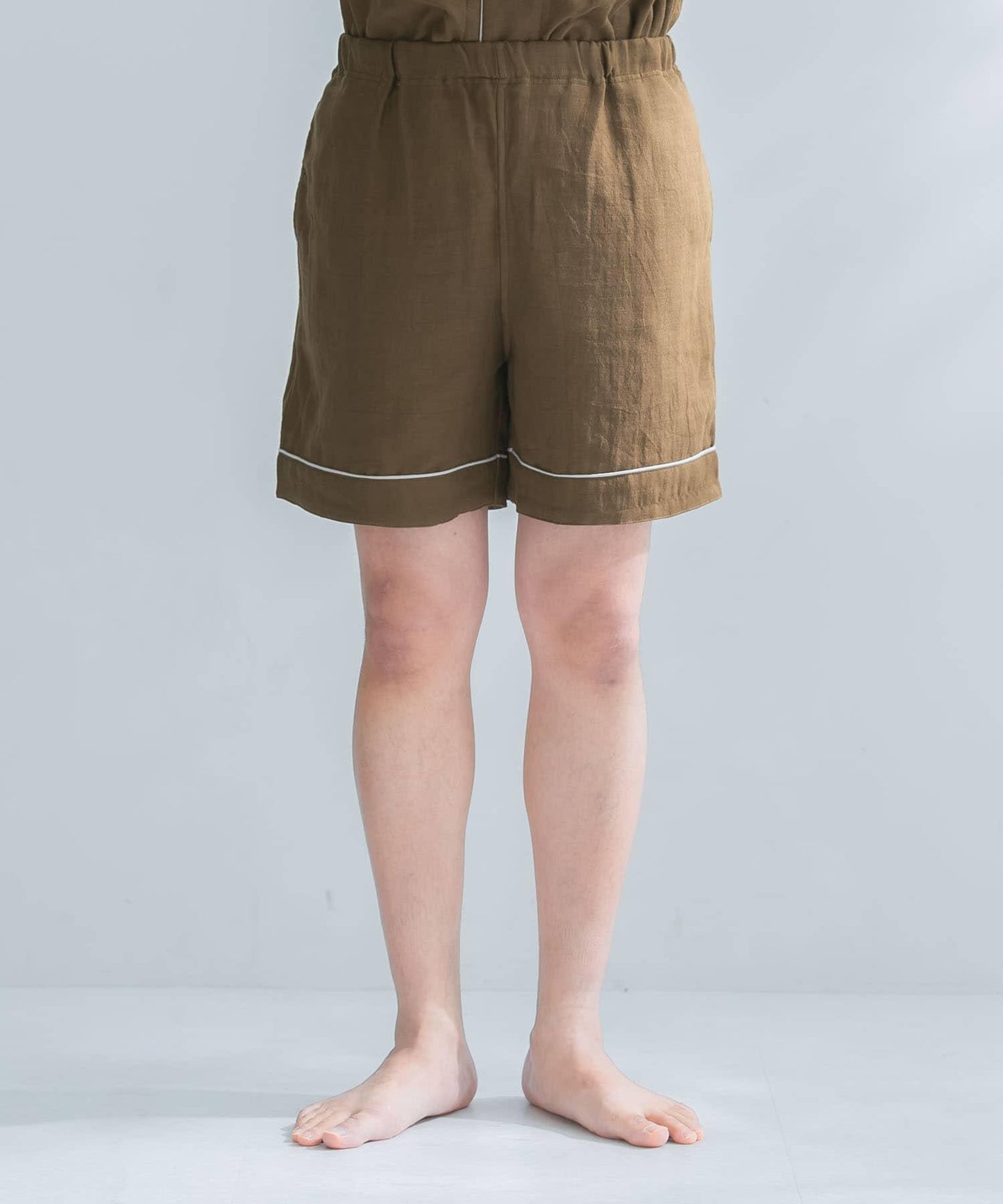 URBAN RESEARCH×UCHINO 柔軟觸感紗布睡衣短褲 M