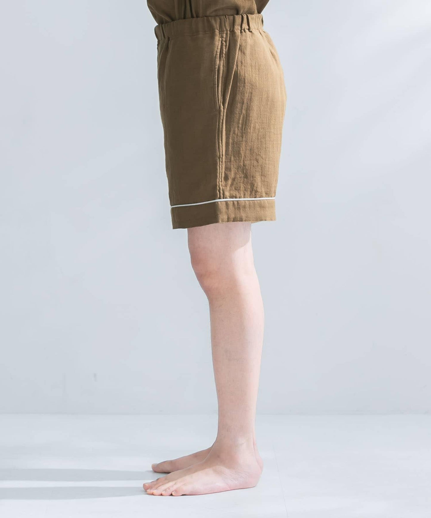URBAN RESEARCH×UCHINO 柔軟觸感紗布睡衣短褲 M