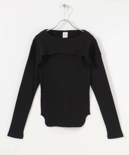 『聯名』Healthknit×URBAN RESEARCH 拼接層疊長袖T恤