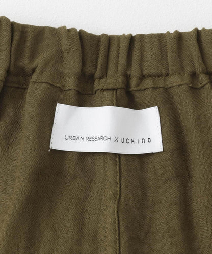 URBAN RESEARCH×UCHINO 柔軟觸感紗布睡衣短褲 M