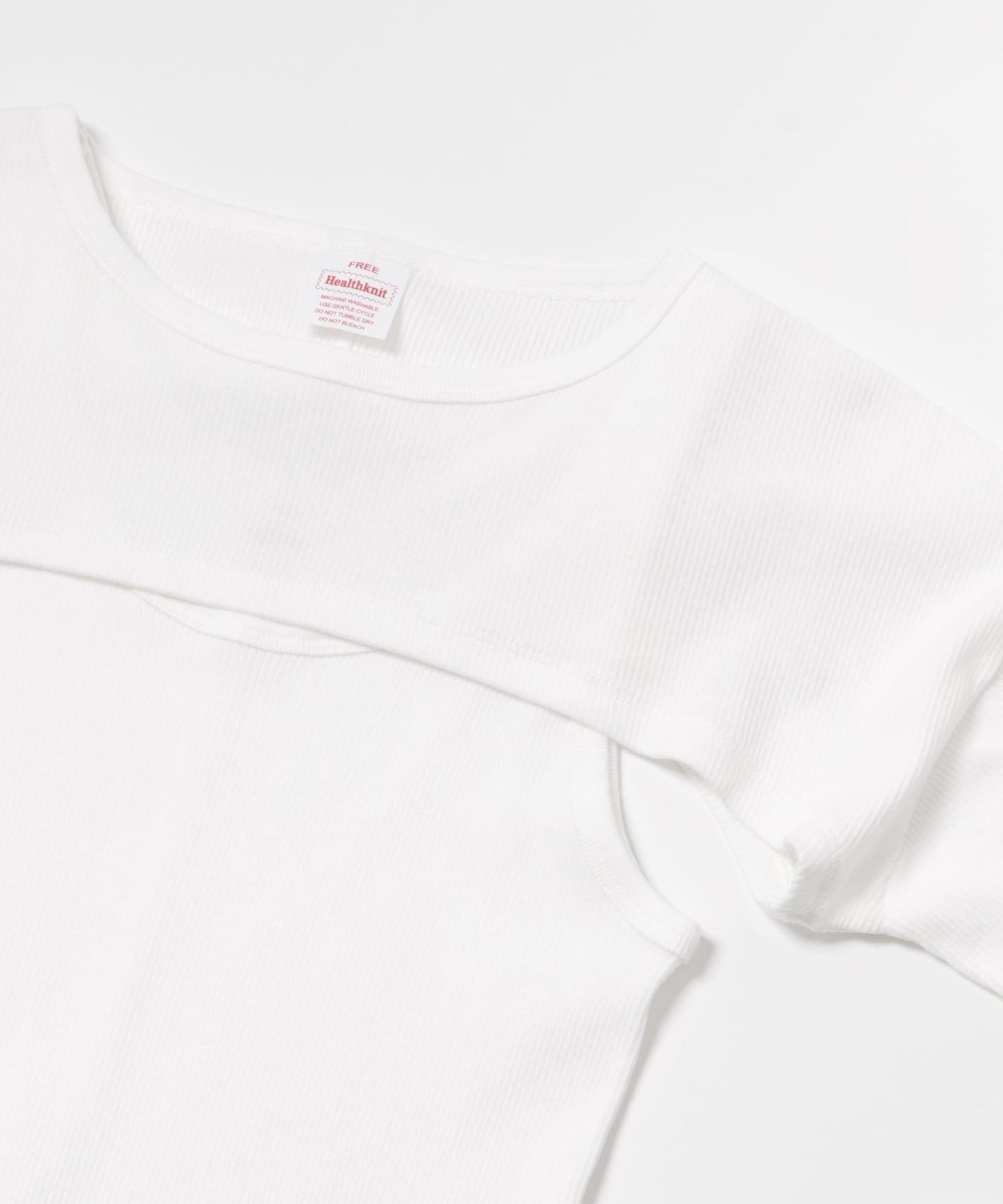 『聯名』Healthknit×URBAN RESEARCH 拼接層疊長袖T恤