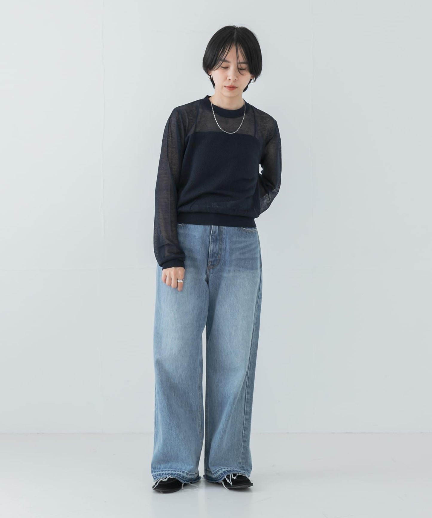 ROUTINE×URBAN RESEARCH 透視針織衫