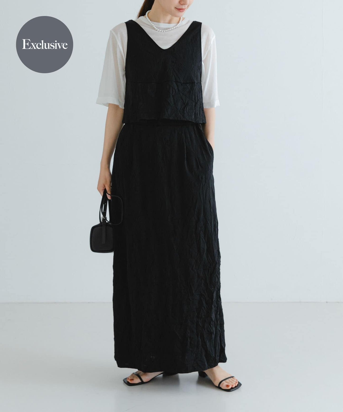 『聯名』GGG×URBAN RESEARCH 褶皺半身裙