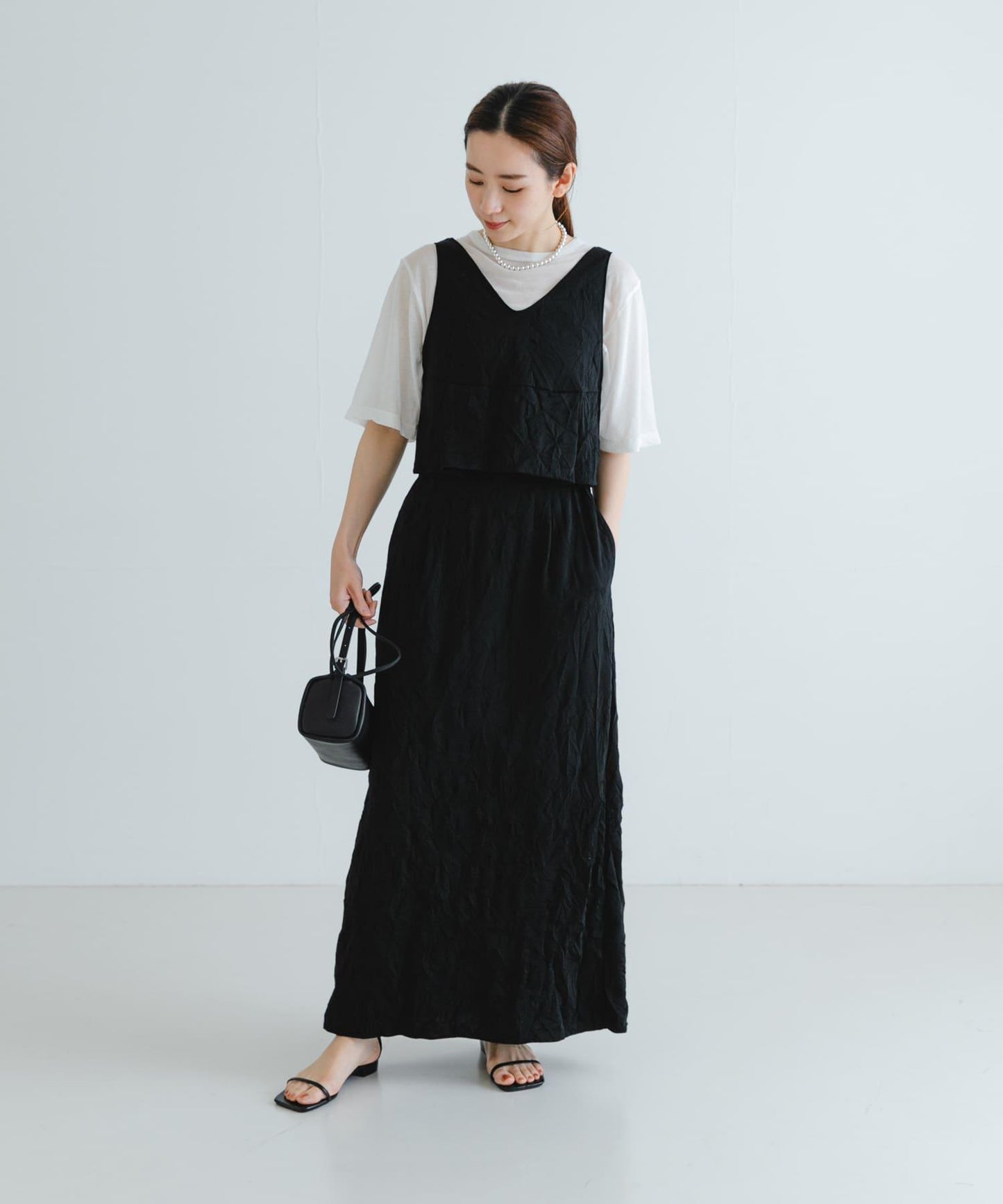 『聯名』GGG×URBAN RESEARCH 褶皺半身裙
