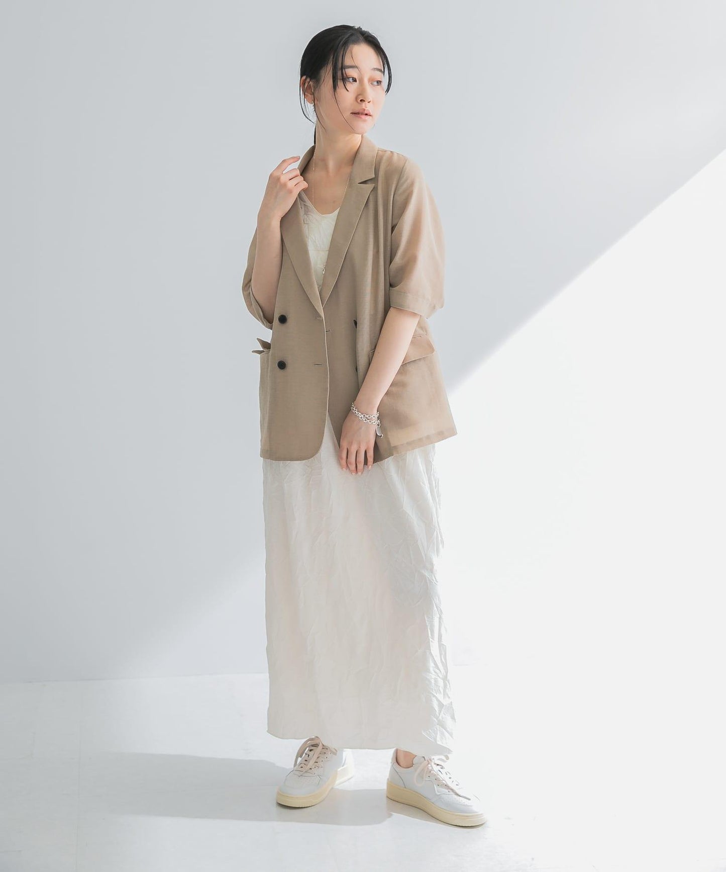『聯名』GGG×URBAN RESEARCH 褶皺半身裙