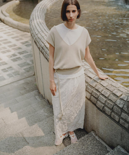 『聯名』GGG×URBAN RESEARCH 褶皺半身裙