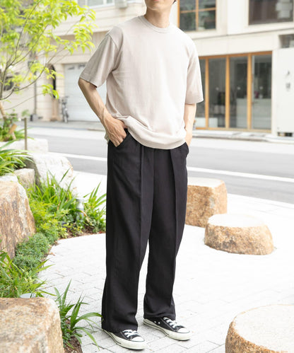 棉麻圓領夏季針織衫