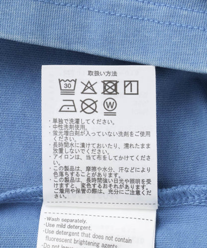 水洗工藝圓領平紋針織口袋T恤