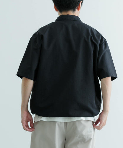 「UV防護」涼感尼龍半拉鍊套頭襯衫