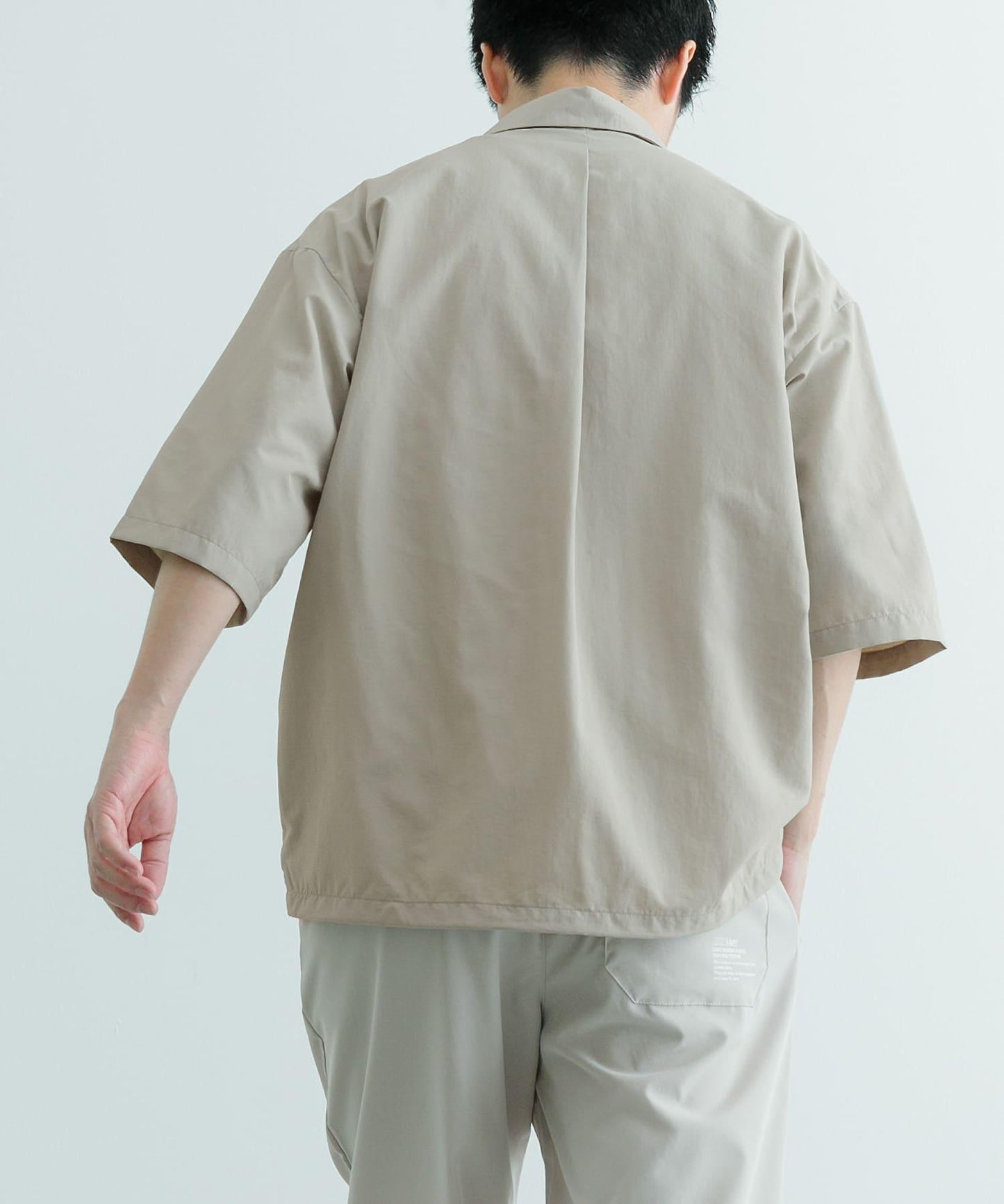 防紫外線涼感尼龍按扣短袖襯衫
