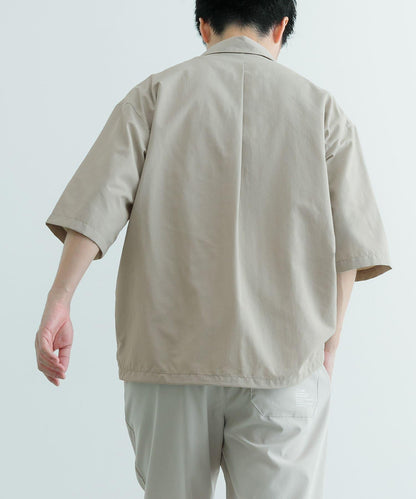 防紫外線涼感尼龍按扣短袖襯衫