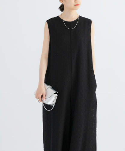 方形蕾絲連體衣