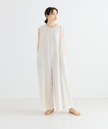 方形蕾絲連體衣