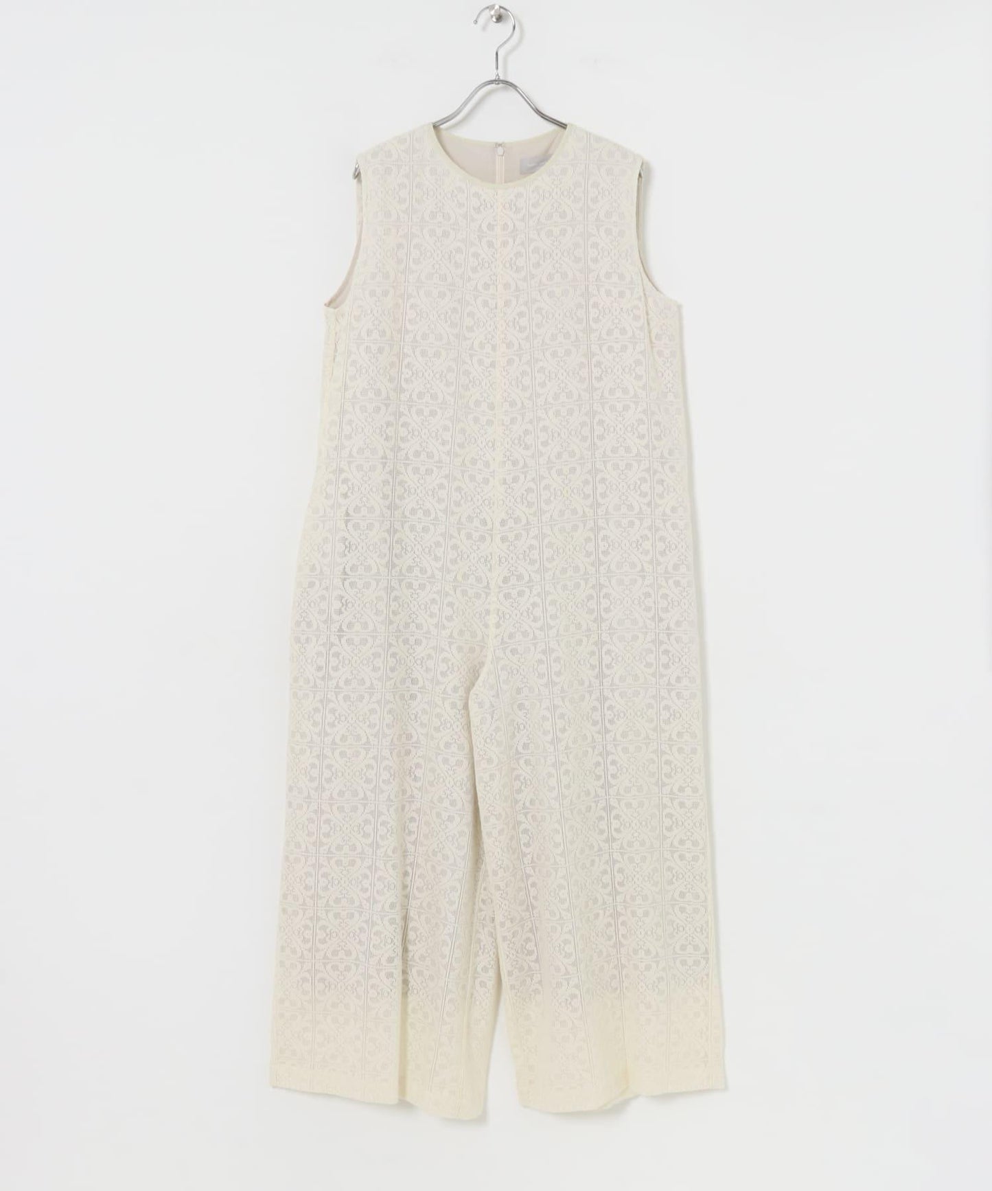 方形蕾絲連體衣