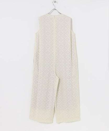 方形蕾絲連體衣