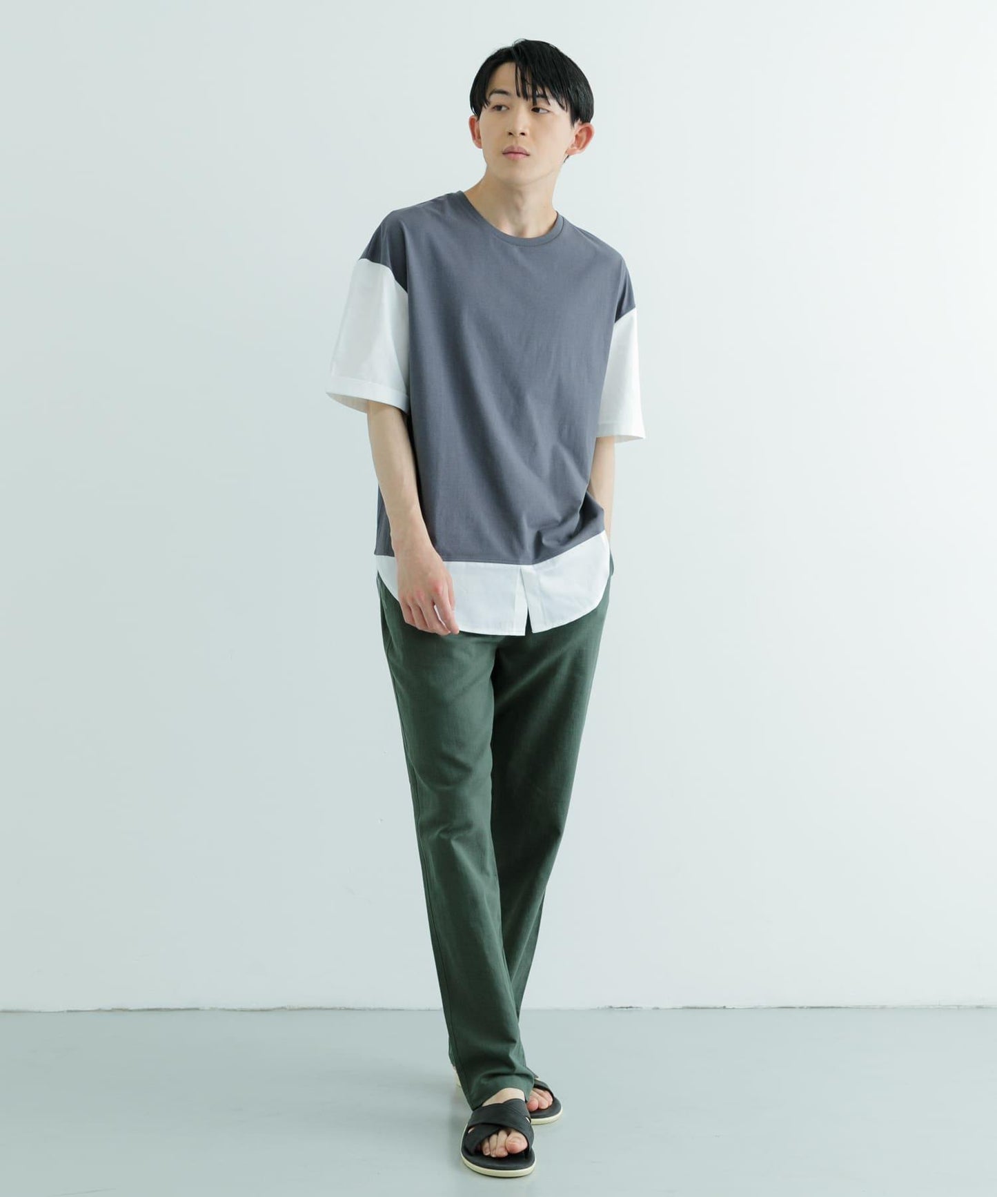 棉麻休閒長褲