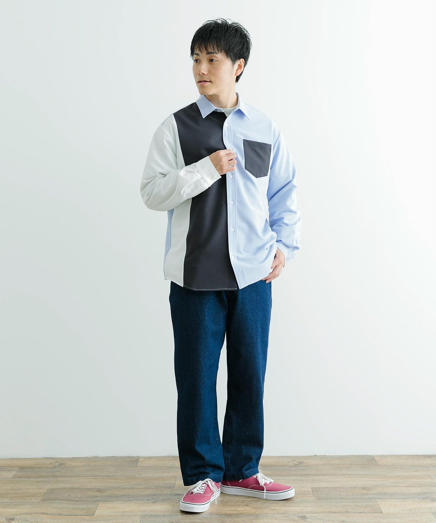 Vertical Switch 長袖襯衫