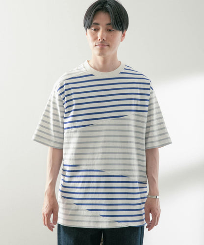 撞色條紋短袖T恤