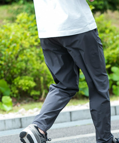 絲滑尼龍多功能褶皺長褲