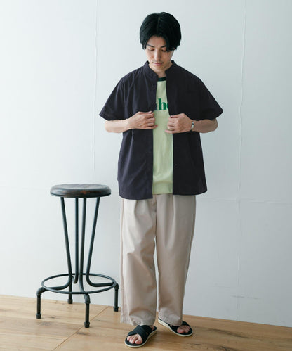 UR TECH Smart Linen Touch高性能亞麻立領襯衫