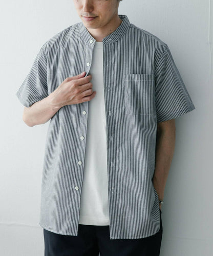 UR TECH Smart Linen Touch高性能亞麻立領襯衫