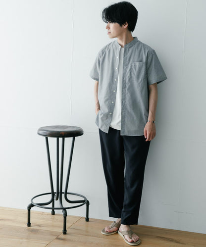 UR TECH Smart Linen Touch高性能亞麻立領襯衫